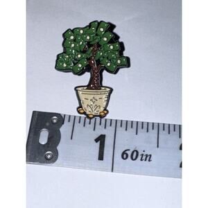 Green Money Tree Pin Brooch